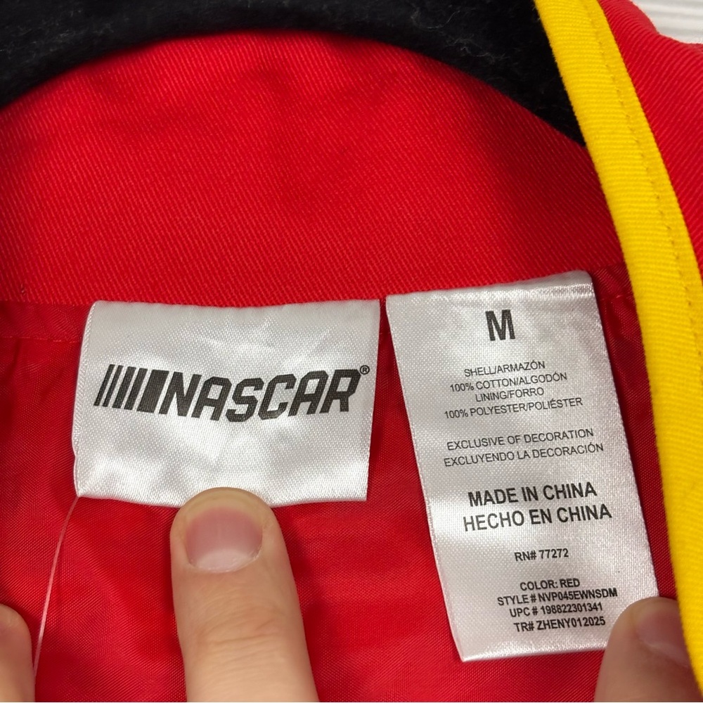 NWT NASCAR DALE EARNHARDT JR BUDWEISER DRIVER FULL SNAP JACKET JRM MEDIUM - Picture 8 of 12